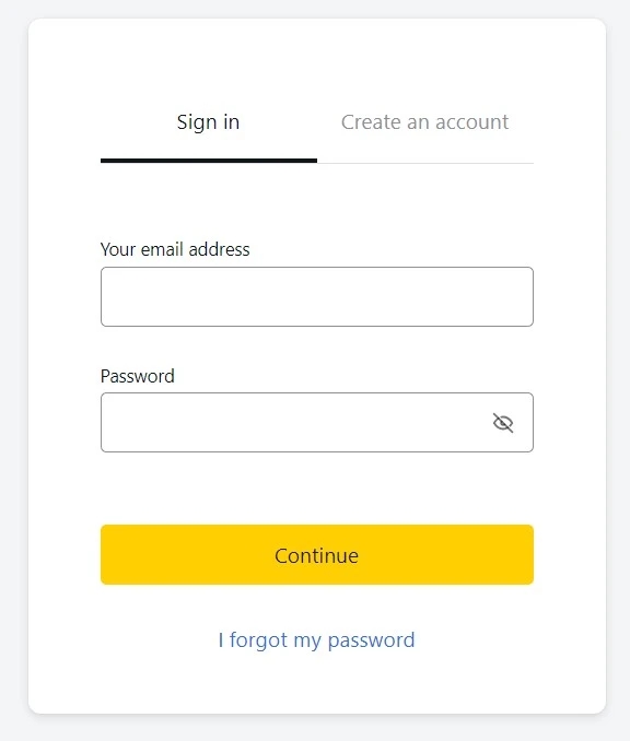 Creating an Account on Exness