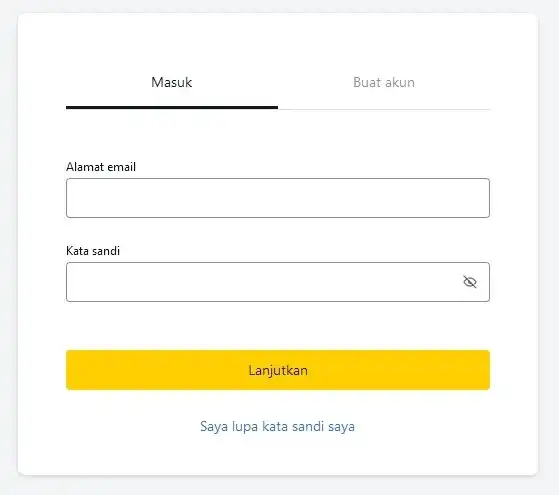 Masuk ke Aplikasi Exness