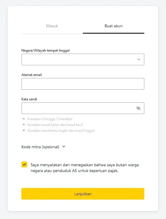 Cara Memulai Perdagangan di Terminal Web Exness
